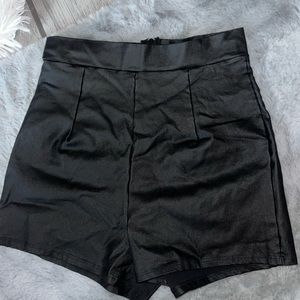 Black Leather short shorts!